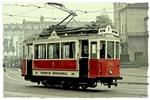 Torino tram storico questa mattina in piazza castello